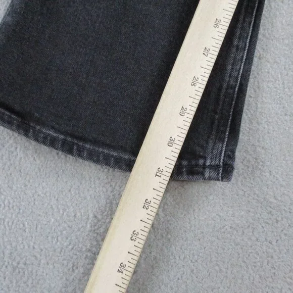 Agolde Jeans Womens 27 Black Denim Nico High Rise Slim Boot Hotline NWT $218 - Picture 8 of 15